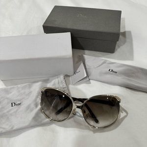 Dior sunglasses with crystal gems on the side